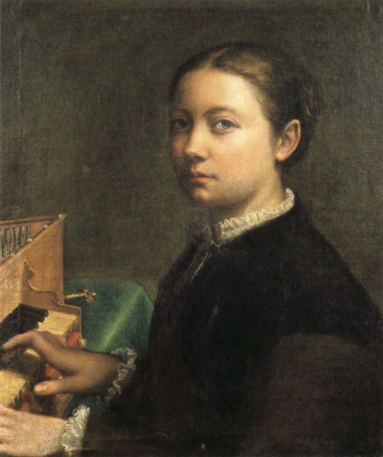 Self-Portrait at the Spinet